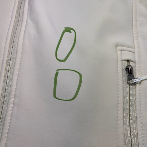 Aspen Fleece Zip Up Jacket Beige Softshell Ivory Beige Womens Large - Picture 14 of 14